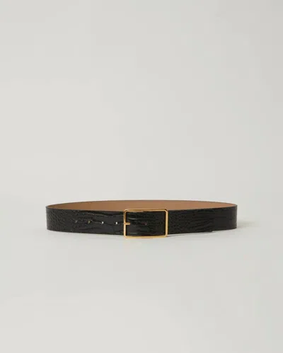 B-low The Belt Milla Croco Hip Belt In Black/gold