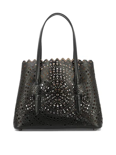 Alaïa "mina 25" Handbag In Black