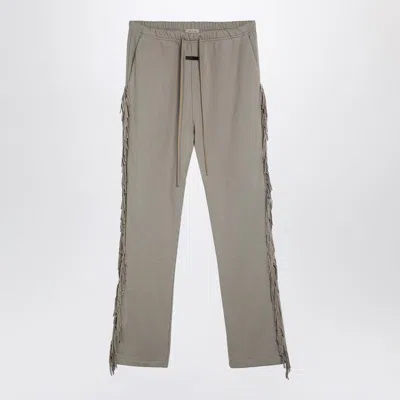 Fear Of God Paris Sky Fringed Jogging Trousers In Grey