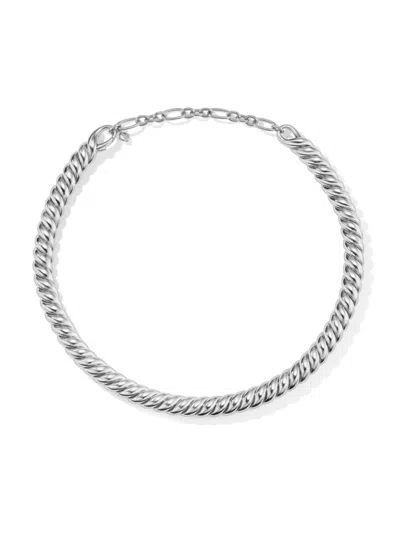 David Yurman Sculpted Cable Chain Necklace In Silver
