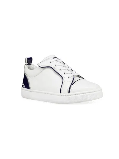 Christian Louboutin Funnyto Leather Low-top Sneakers In White