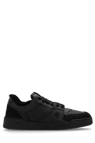 Dsquared2 Spiker Low-top Sneakers In Black
