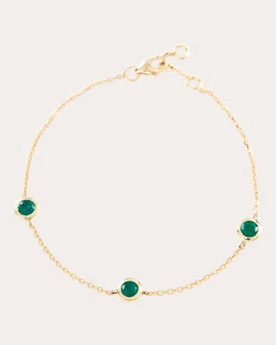 Yi Collection Women's Emerald Annex Bracelet In Green