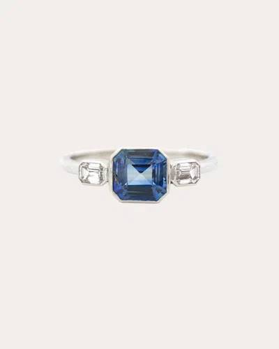 Yi Collection Women's Ceylon Sapphire & Diamond Everlasting Ring In Blue