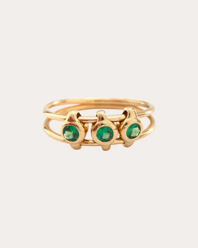 Yi Collection Women's Tsavorite Orbit Ring In Green