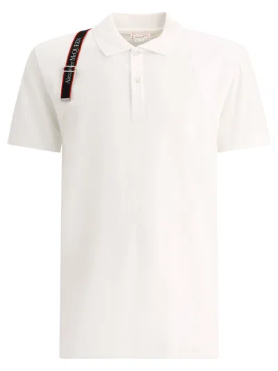 Alexander Mcqueen "harness" Polo Shirt In White