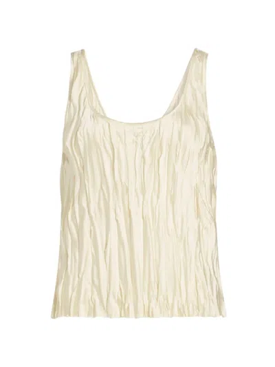 Vince Women's Crushed Bias Strip Tank In Pale Ivory