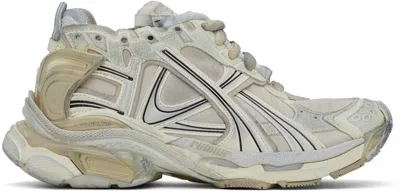 Balenciaga Runner Distressed Sneakers In Neutrals
