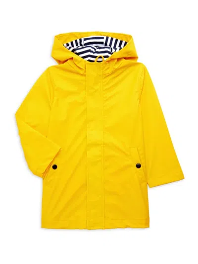 Members Only Kids' Little Boy's Hooded Rain Jacket In Yellow