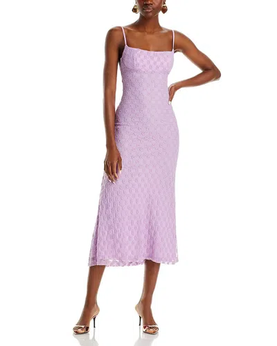 Bardot Adoni Sleeveless Mesh Midi Dress In Lilac