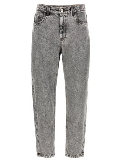 Brunello Cucinelli The Baggy Jeans In Gray
