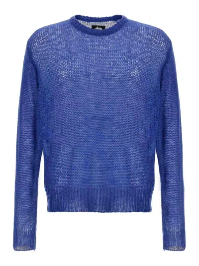 Stussy Loose Sweater Sweater, Cardigans Blue In Azul
