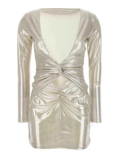 Pinko Vulcaia Dresses Silver