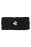 MONCLER KNIT WOOL & ALPACA BLEND HEADBAND - BLACK,C209300835000999M