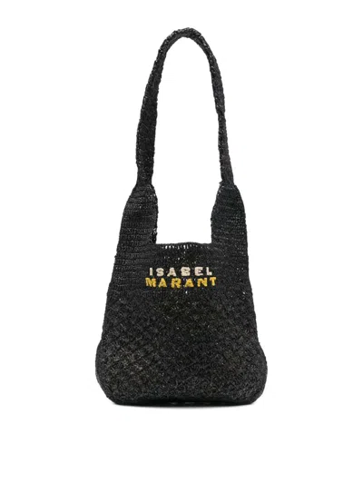 Isabel Marant Small Praia Shoulder Bag In Black