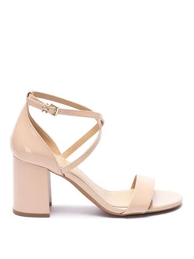 Michael Kors Sophie 70mm Leather Sandals In Pink