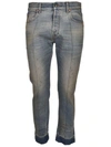 GUCCI STAINED DENIM PUNK JEANS,493898 XD6414011