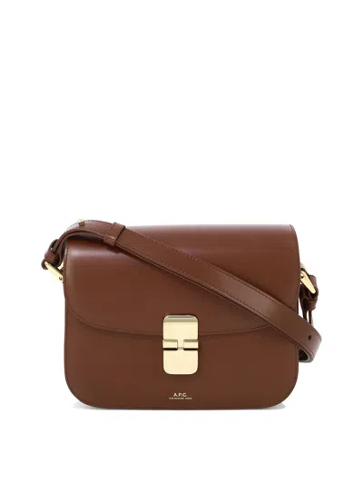 Apc Grace Small Hobo Bag - A.p.c. - Hazelnut - Leather In Brown