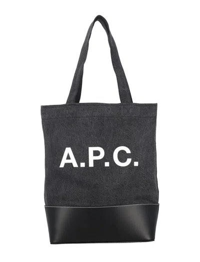 Apc Axel Tote Handbag Handbag In Black_blue