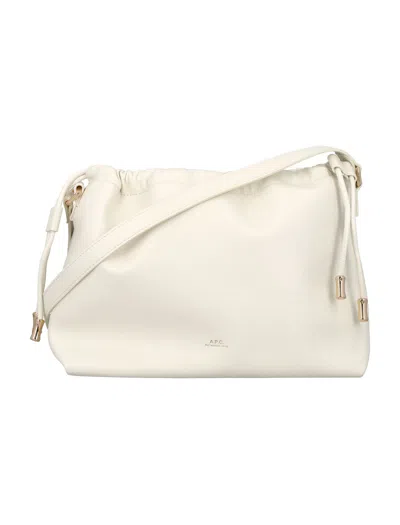 Apc Eco Leather Ninon Handbag In White