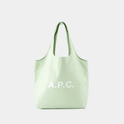 Apc Ninon Shopper Handbag In Green