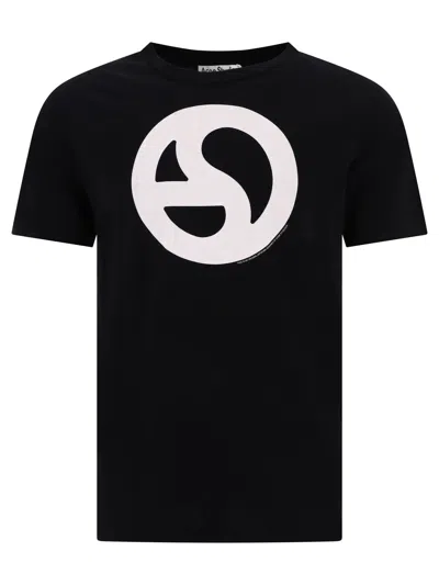 Acne Studios Men's Black Logo T-shirt For Ss24 Collection