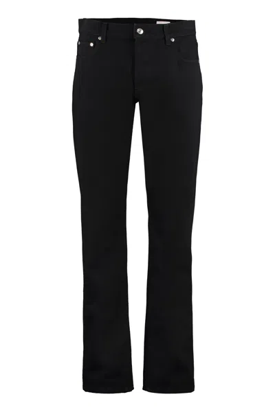 Alexander Mcqueen Men's Black 5-pocket Slim Fit Jeans For Ss23