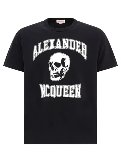 Alexander Mcqueen Men's Skull T-shirt For Fall/winter 2023 Season In Black