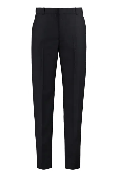 Alexander Mcqueen Tailored Trousers For Men In Black