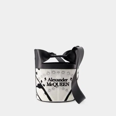 Alexander Mcqueen The Bucket Bow Crossbody -  - Leather - White