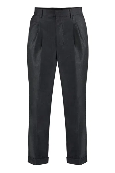 Ami Alexandre Mattiussi Heath Grey Carotte Pants For Men In Gray