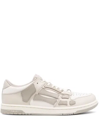Amiri Men's Alabaster Low Top Cow Leather Sneakers For Ss24 In White