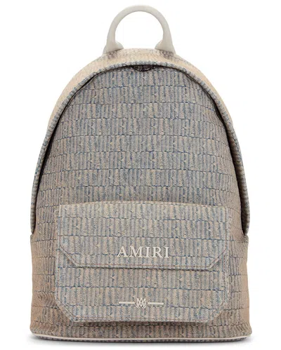 Amiri Men's Clay Indigo Denim Backpack For Fw23 In Tan