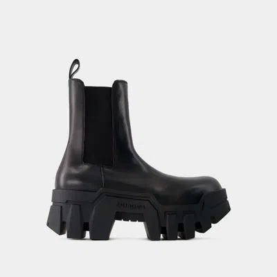 Balenciaga Bulldozer Boots In Black