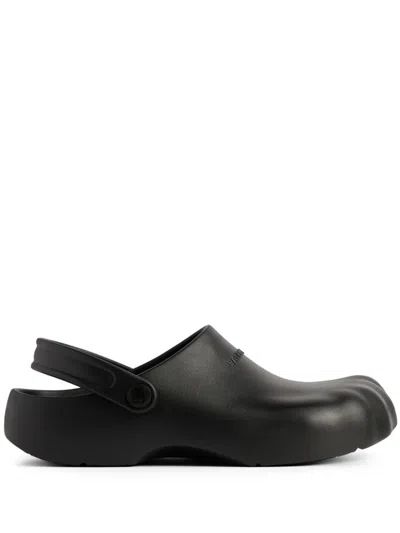 Balenciaga Men's Black Slingback Sandals
