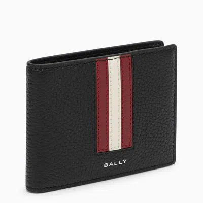 Bally Men's Black Leather Bi-fold Wallet