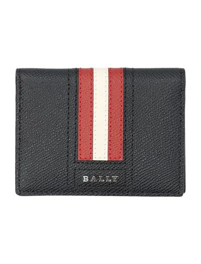 Bally Talder Leather Card Holder For Men In Black