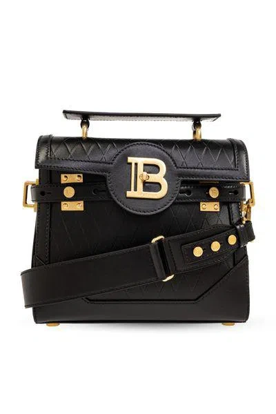 Balmain B-buzz 23 Handbag In Noir