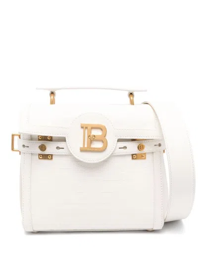 Balmain Luxury Cream Pouch Handbag In Neutral