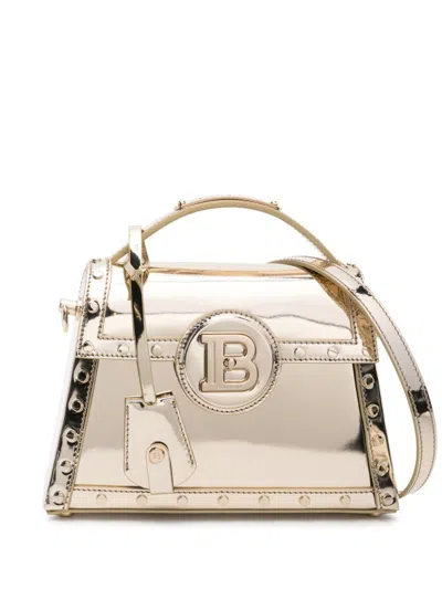Balmain Luxury Top-handle Handbag For Women In Orclair Color In Gold