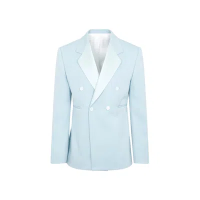 Bottega Veneta Blue Wool Tuxedo Jacket For Men