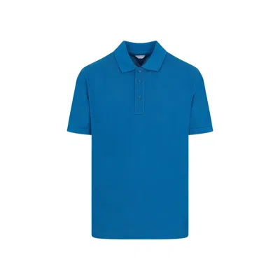 Bottega Veneta Cotton T-shirt Polo In Blue