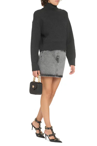 Bottega Veneta Luxurious Grey Cashmere Turtleneck Pullover For Women