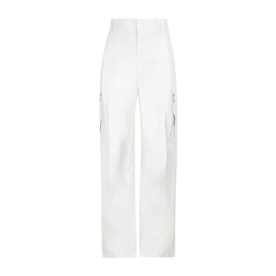 Bottega Veneta Luxurious Nude Leather Pants For Women In White