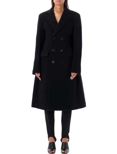 Bottega Veneta Wool And Cashmere Coat In Black