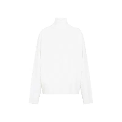 Bottega Veneta Wool Turtleneck Sweater In White