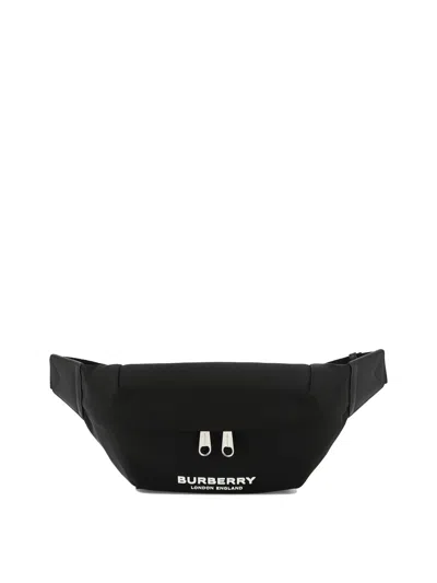 Burberry "sonny"  Belt Handbag In Black