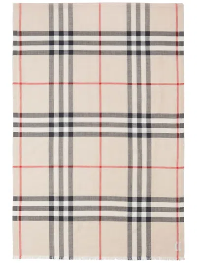Burberry 220x70 Gnt Chk Scarve In Gray