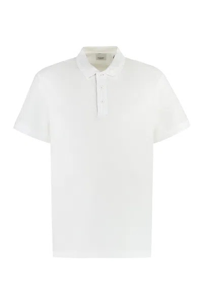 Burberry Men's White Polo T-shirt For Ss24