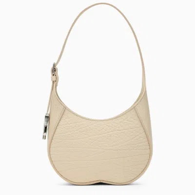 Burberry Pearl Garnet Leather Small Shoulder Bag For Women In White